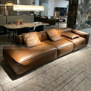 Sofa Băng Da Bò Ý Cao Cấp TA134