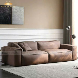 Alternative view of Sofa Băng Da Bò Ý Nhỏ Gọn TA135