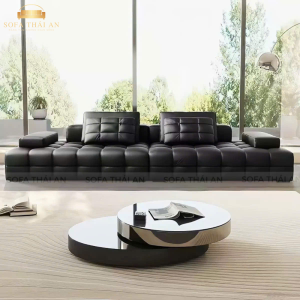 Alternative view of Sofa Băng Da Bò Ý Sang Trọng TA131