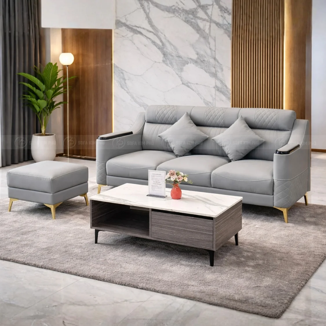 Sofa Băng Nhỏ Gọn Cho Phòng Khách Hiện Đại KPN1616