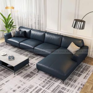 Sofa Góc Da Sang Trọng Hiện Đại TA351