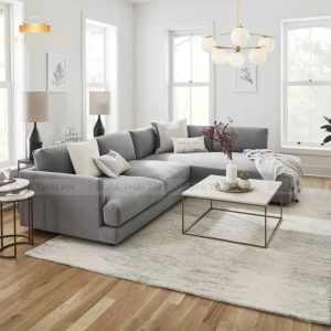 Sofa Góc Vải Tối Giản Hiện Đại Cho Phòng Khách TA352
