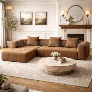 Sofa Góc Vải Hiện Đại Sang Trọng TA356