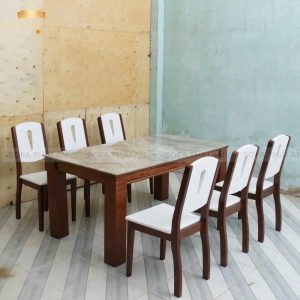 Bàn Ăn Gỗ Tự Nhiên 6 Ghế TA156