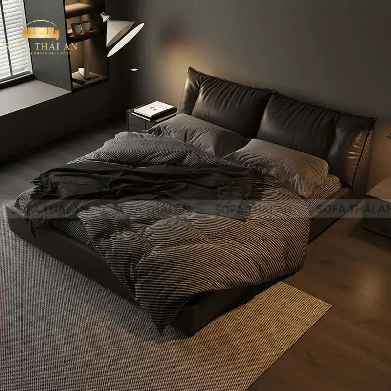 Giường Ngủ Bọc Da Hiện Đại Sang Trọng TA465