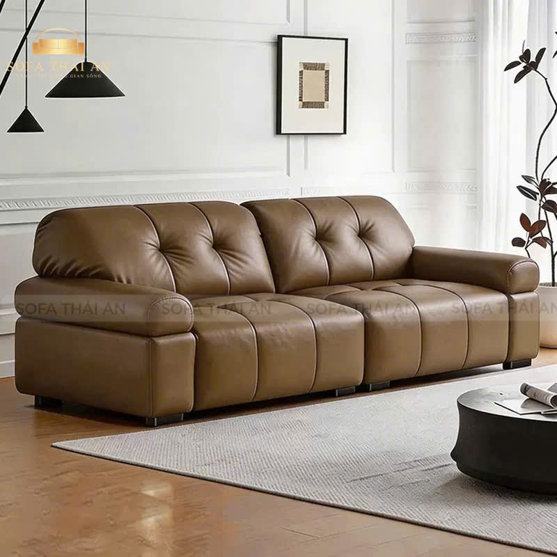 Sofa Băng Da Hiện Đại Tối Giản TA393