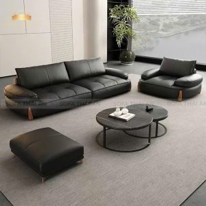 Sofa Băng Phối Chân Gỗ Hiện Đại TA405