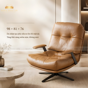 Ghế Đơn Thư Giãn Khung Sắt Xoay 360 Độ TA436