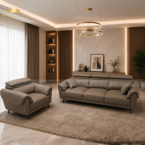 Alternative view of Sofa Băng Da Phòng Khách Hiện Đại TA470