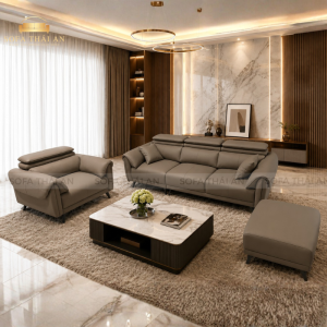 Alternative view of Sofa Băng Da Phòng Khách Hiện Đại TA471