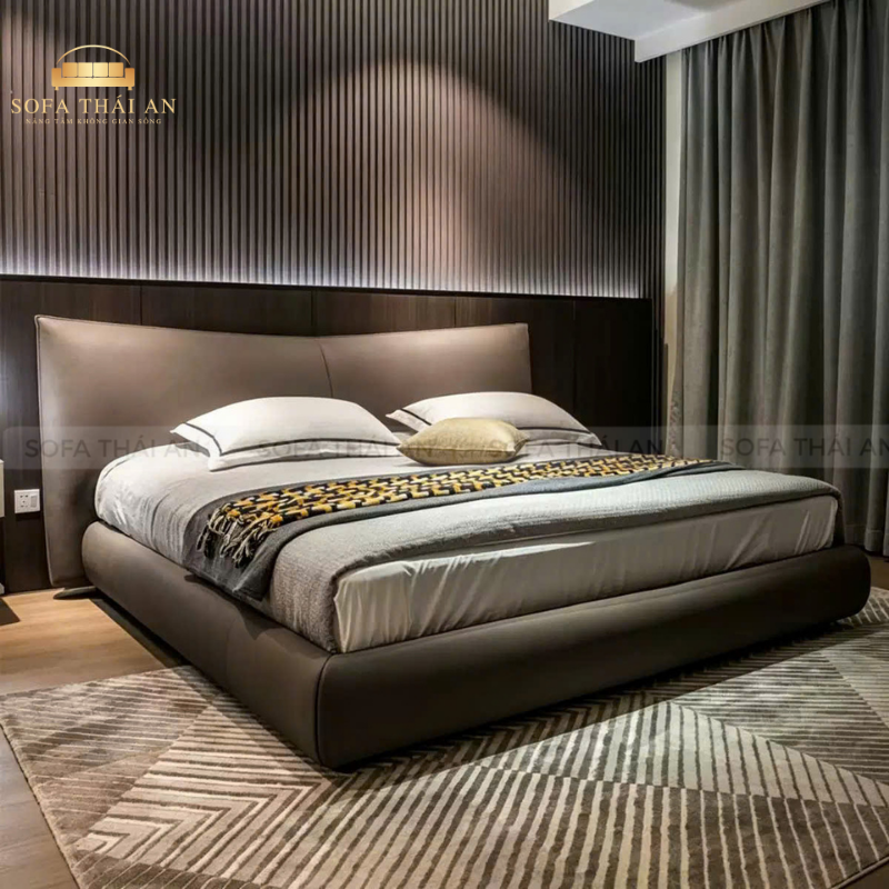 Giường Ngủ Bọc Da Hiện Đại Sang Trọng TA464