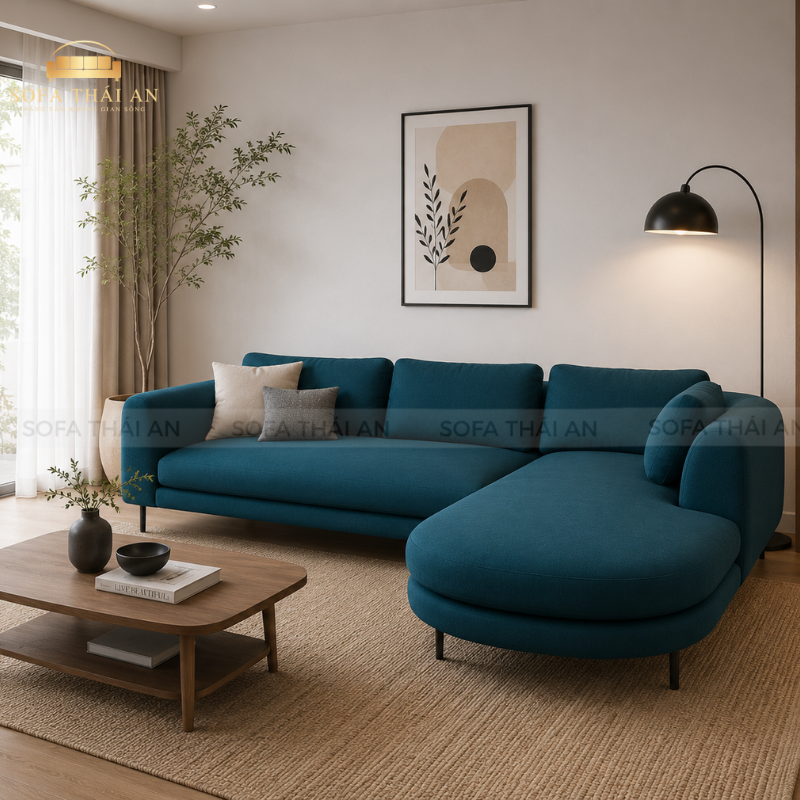 Sofa Góc Vải Hiện Đại TA566